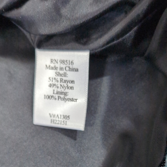 Coldwater Creek Blue Blazer with Intricate Floral Design - Picture 3 of 6